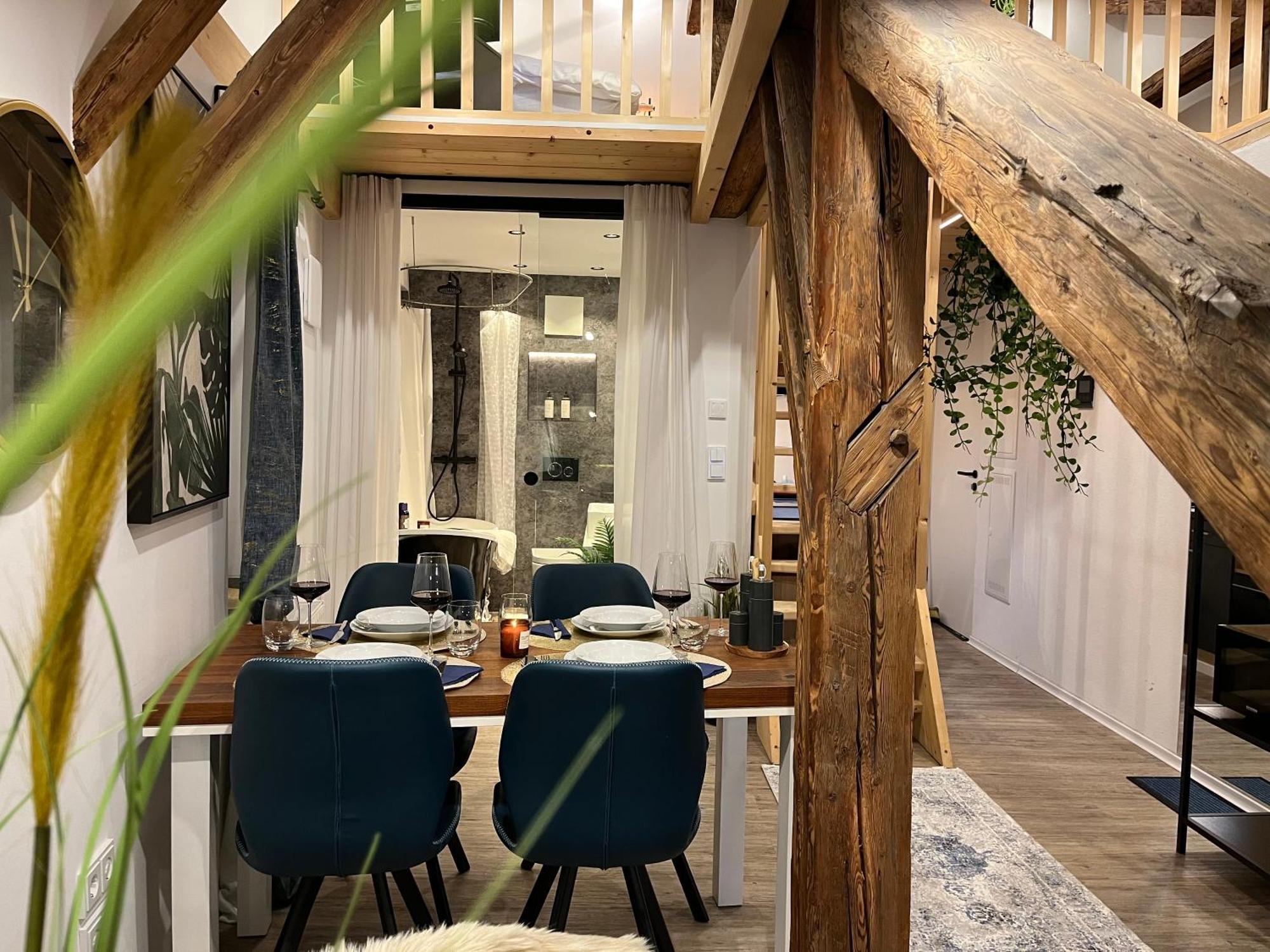 Beyond Staying Loft Appartment 23 Frei Stehende Badewanne Passau Luaran gambar